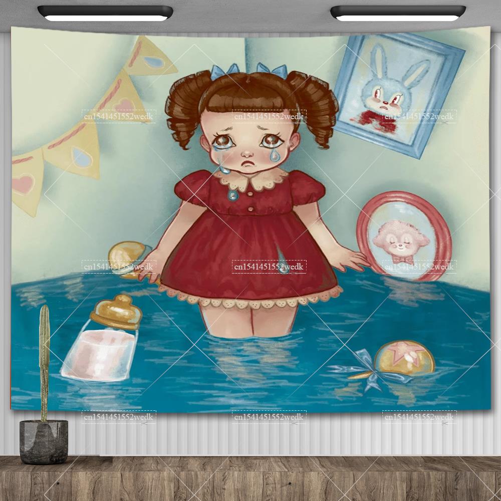 Melanie Martinez Zpěvačka Crybaby Hudební Album Plakát HD Tištěné Nástěnné Umění Gobelín Estetická Dekorace Místnosti Pozadí Dárek pro Fanoušky