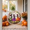 Acrylic Puzzles Suncatcher, Ghost Witch Pumpkin Window Hanging Decor, Halloween Graduation Mother's Day Birthday for Women