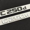 Insigne de Coffre Arrière de Voiture ABS 3D C250d Badge Noir Brillant NGEC3 Lettres Chromées Pour Logo de Voiture Mercedes C250d W205 W204 Autocollant Accessoires