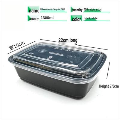 Disposable Rectangular Takeaway Food Containers