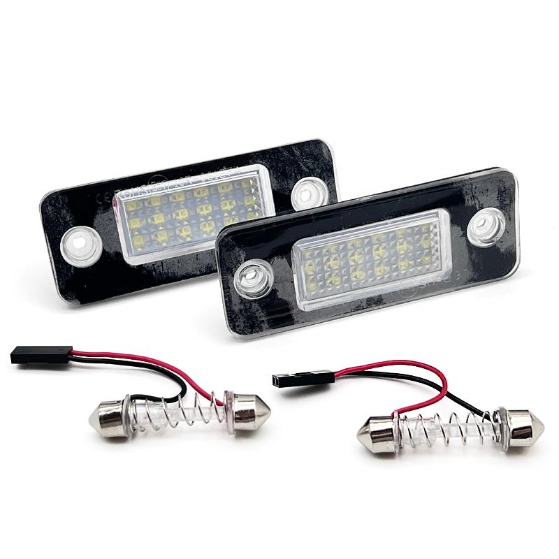 For Audi C72Pcs LED Number License Plate Light For Audi A8 S8 Quattro D3 4E2 4E8 2002-2010 Replace OEM 4E0943021
