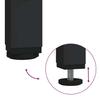 Black Bathroom Vanity Cabinet 60 x 34.5 x 60 cm