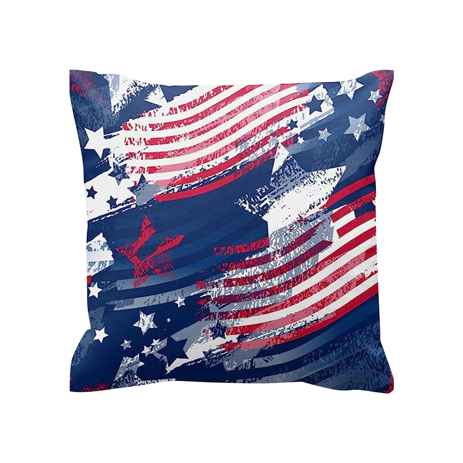 Наволочка из льна с изображением Дня независимости Америки украшение для дома подушка для гостиной спальни чехол для подушки One Size 568₽