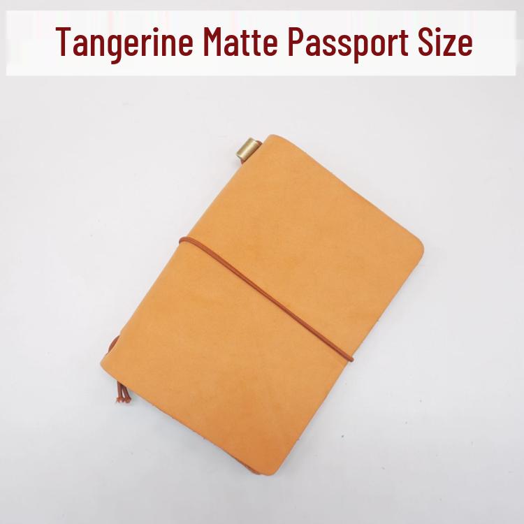 Cowhide Traveler's Loose-leaf Notebook Planner Diary