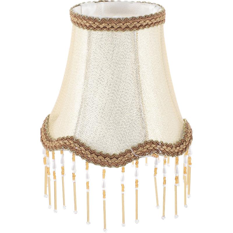 European Crystal Lampshade Shades for Table Desk Wall Small Fabric Light Drum