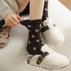 WarmThick Polka Dot Socks for Autumn and Winter Thick and Comfortable At Home Versatile Women's Midsole Socks 2026