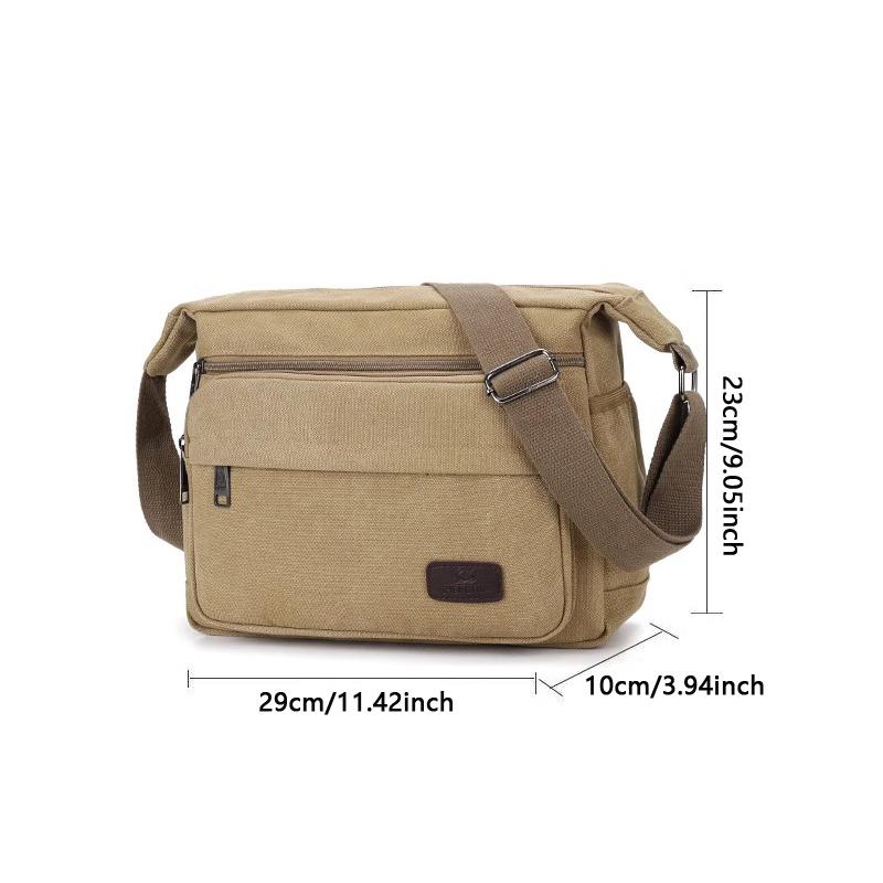 Men Canvas Crossbody Messenger Bag Shoulder Retro Travel Satchel Handbag Gifts