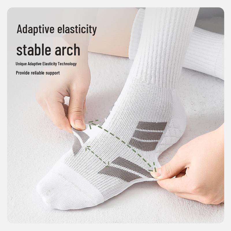 Men's Mid-Calf Thick Running Socks - Autumn/Winter Sports, Mountaineering, Basketball