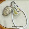 Gaokao Motivational Gold Mobile Charm: Wenchang Pen Keychain for Exam Success