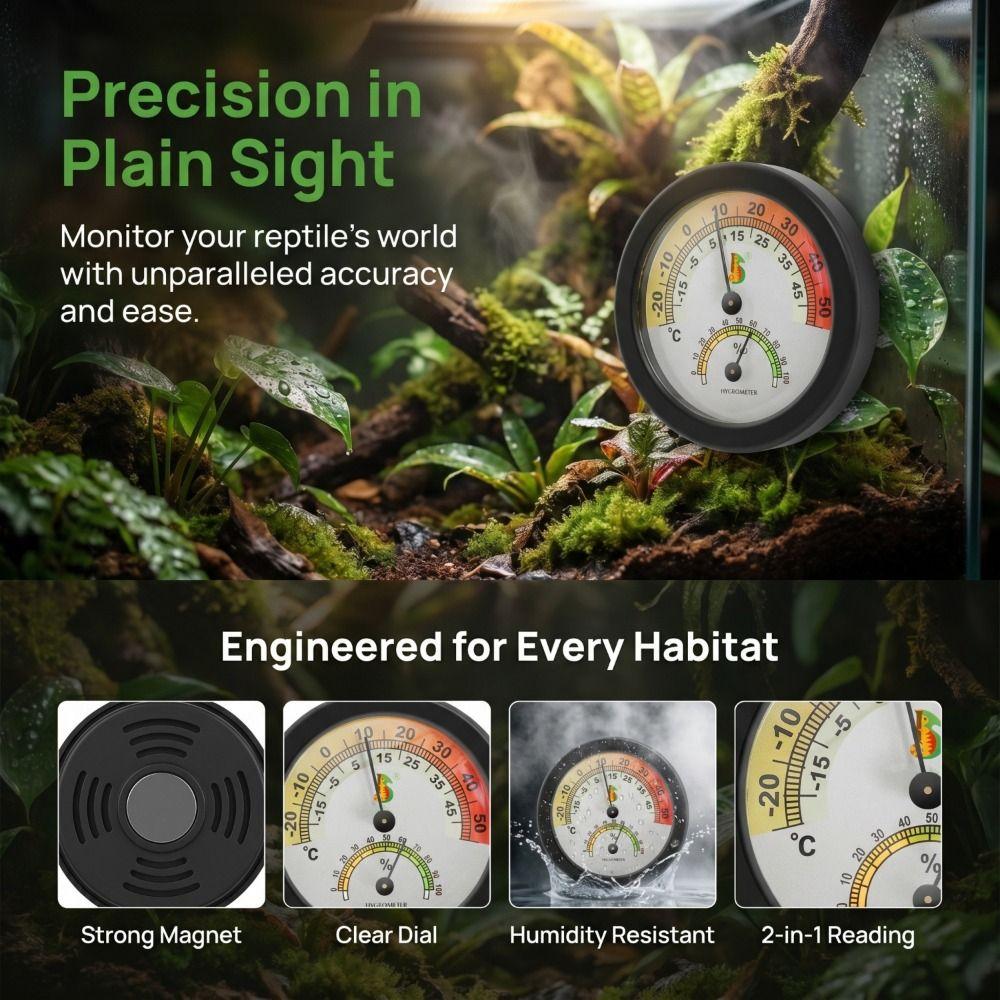Humidity Measuring Reptile Temperature Meter Reptile Temperature Controller Frog Habitat