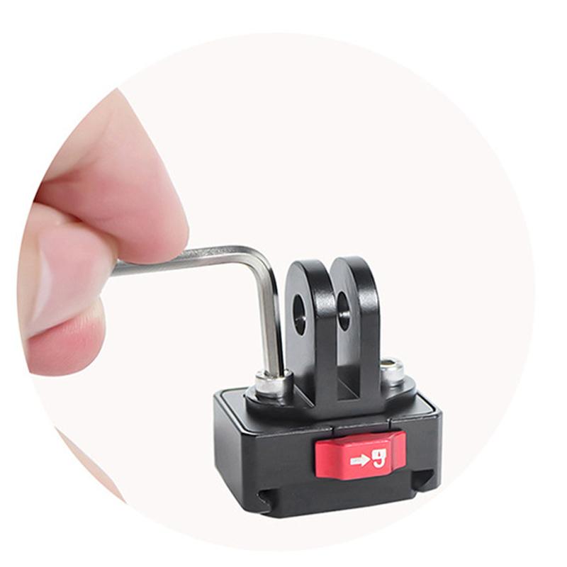 Mini Monitor Mount Plate Quick Release Clamp Fast Switch Install System 1/4 Screw For Action Camera Tripod Slide Rail Stabilizer