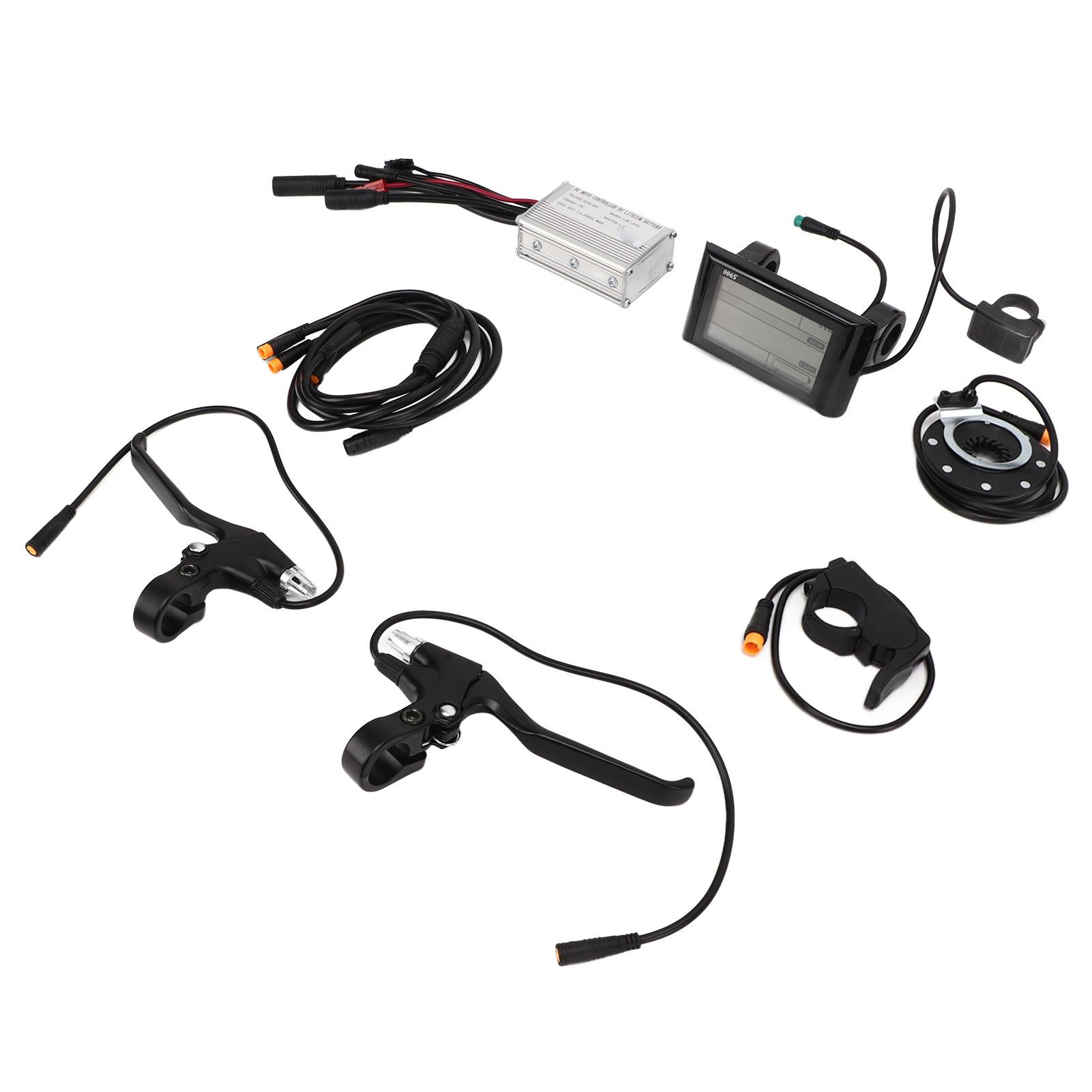 15A Electric Bicycle Motor Controller Kit Waterproof with S900 Panel Electric Bicycle Conversion Accessories