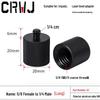 Laser Level Camera Mount Tripod Adapter: 3/8 To 1/4 & 1/4 To 5/8 Conversion Nut Screw