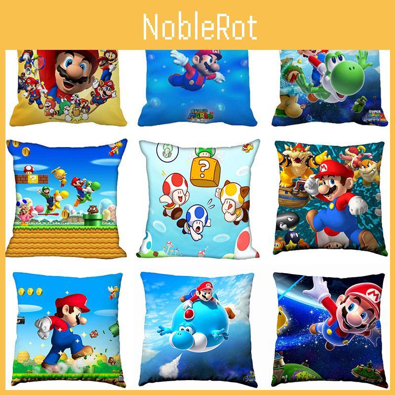 Super Mario Character Cushion Cover 177 Inch Zippered Pillow Case Soft Material Home Decor