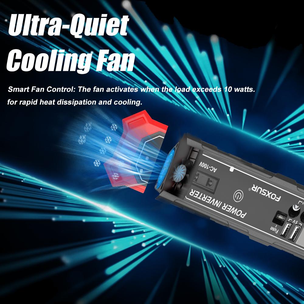 Zigarettenanzünder-Schnittstelle Auto-Stromversorgung Wechselrichter Umwandlung USB-Batterieklemme Auto-Stromwechselrichter DC 12V auf AC 230V Spannungswandler