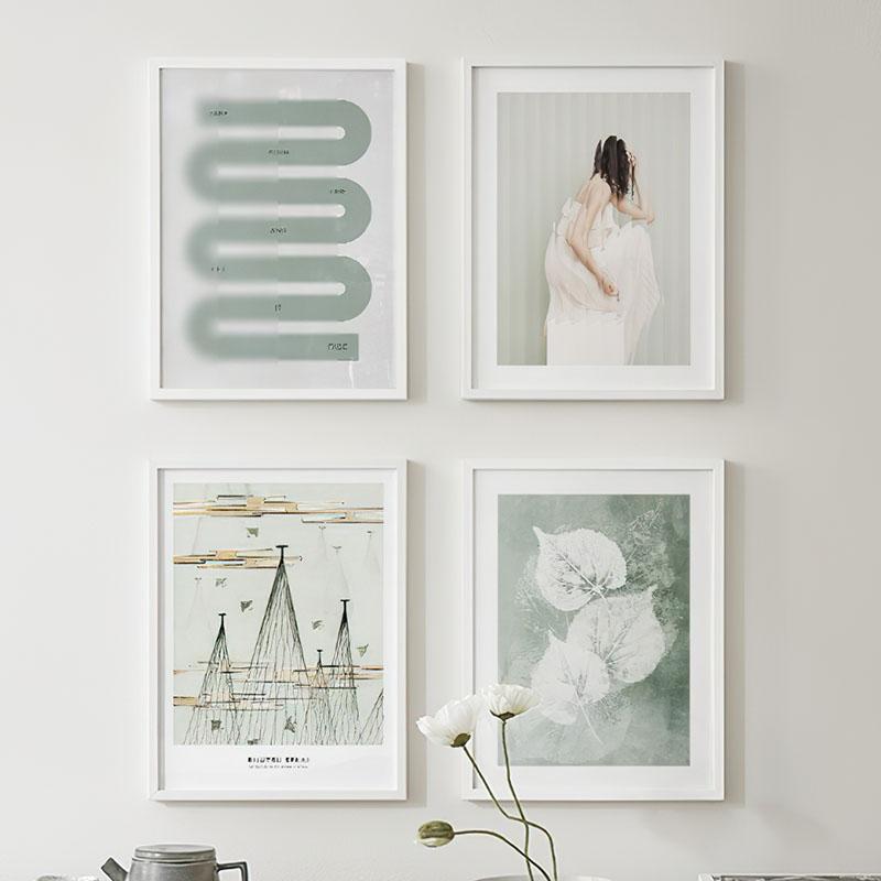 Mädchen Tinte Grün Blätter Segelboot Landschaft Zitat Wandkunst Leinwand Malerei Nordische Poster und Drucke Bilder für Wohnzimmer Dekor