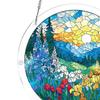 Window Hanging Ornament Suncatcher Puzzle Stained Glass Effect Decorative Light Shadow Art Piece for Balcony Window Decor Gift