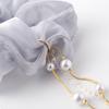 Neue Damen Perlen Strass Haargummi Scrunchie Quaste Chiffon Dickdarm Elastische Haar Bänder Schleife Pferdeschwanz Haar Zubehör