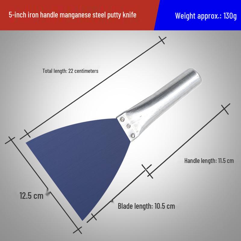 Stainless Steel Anti-Slip Plastering & Putty Knife with Plastic Handle