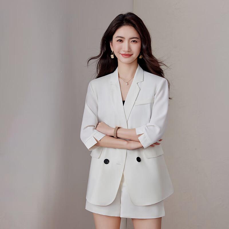 Women's Summer Half-Sleeve Blazer & Shorts Set