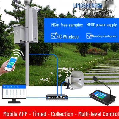 Altavoz de Red IP Impermeable para Exteriores LINGSHENG enchufe CN (adaptador incluido) (Versión CN)
