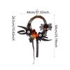 Halloween Wreath Garland Decorations, Porch Wreath Ornament Wall Hanging Creepy Wreath for Indoor Home Party Window Outdoor