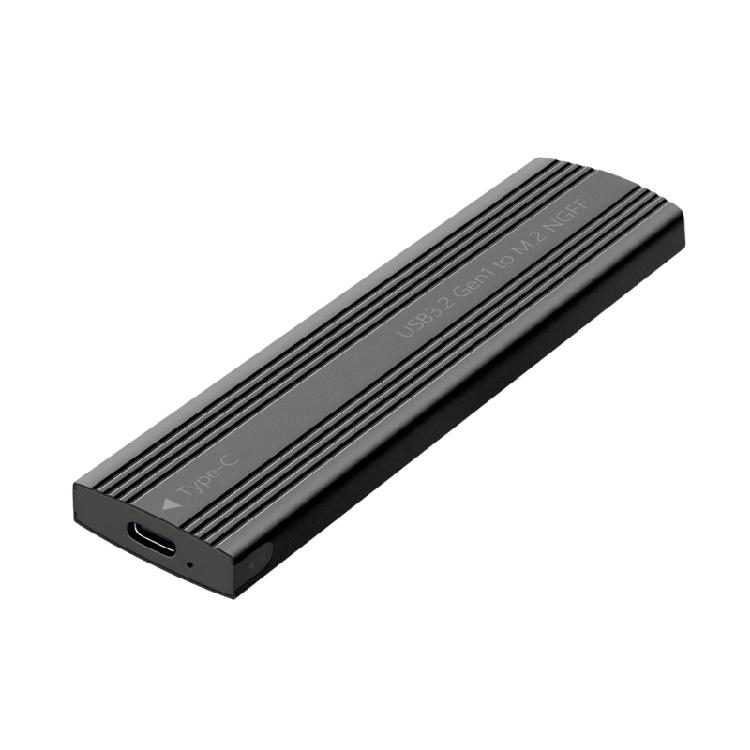 Aluminum M.2 Double Protocols Solid Disk Enclosure Adapter Box for Fast USB3.2 and Type C Solid Disk Case