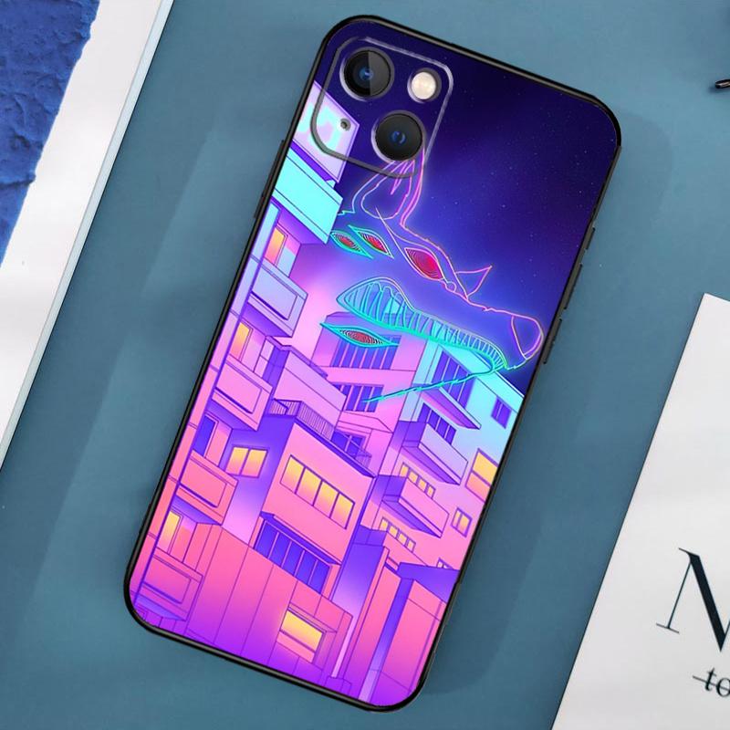 Pastel Japan Kyoto City Case For iPhone 15 14 13 12 11 Pro Max X XS Max XR 7 8 Plus SE 2020 2022 Bumper Case Cover