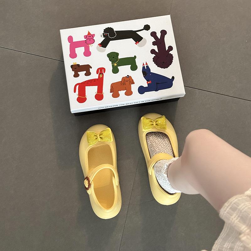 Fashion High-end Sense One-word Buckle Single Shoes Girls Mary Jane Cool Slippers Summer Wear EVA Non-slip Bag Head Sandals