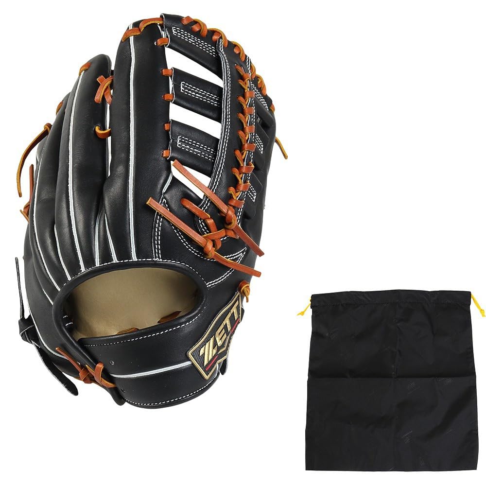 

ZETT Pro Status SE B Size 8 Outfielder s Glove, Black/Oak (1936), (BRGB815SG)