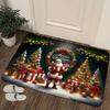 1pc Snowmen Christmas Doormat for Home , Holiday Indoor and Outdoor Rear Front Door Welcome Mat Winter Door Mat.
