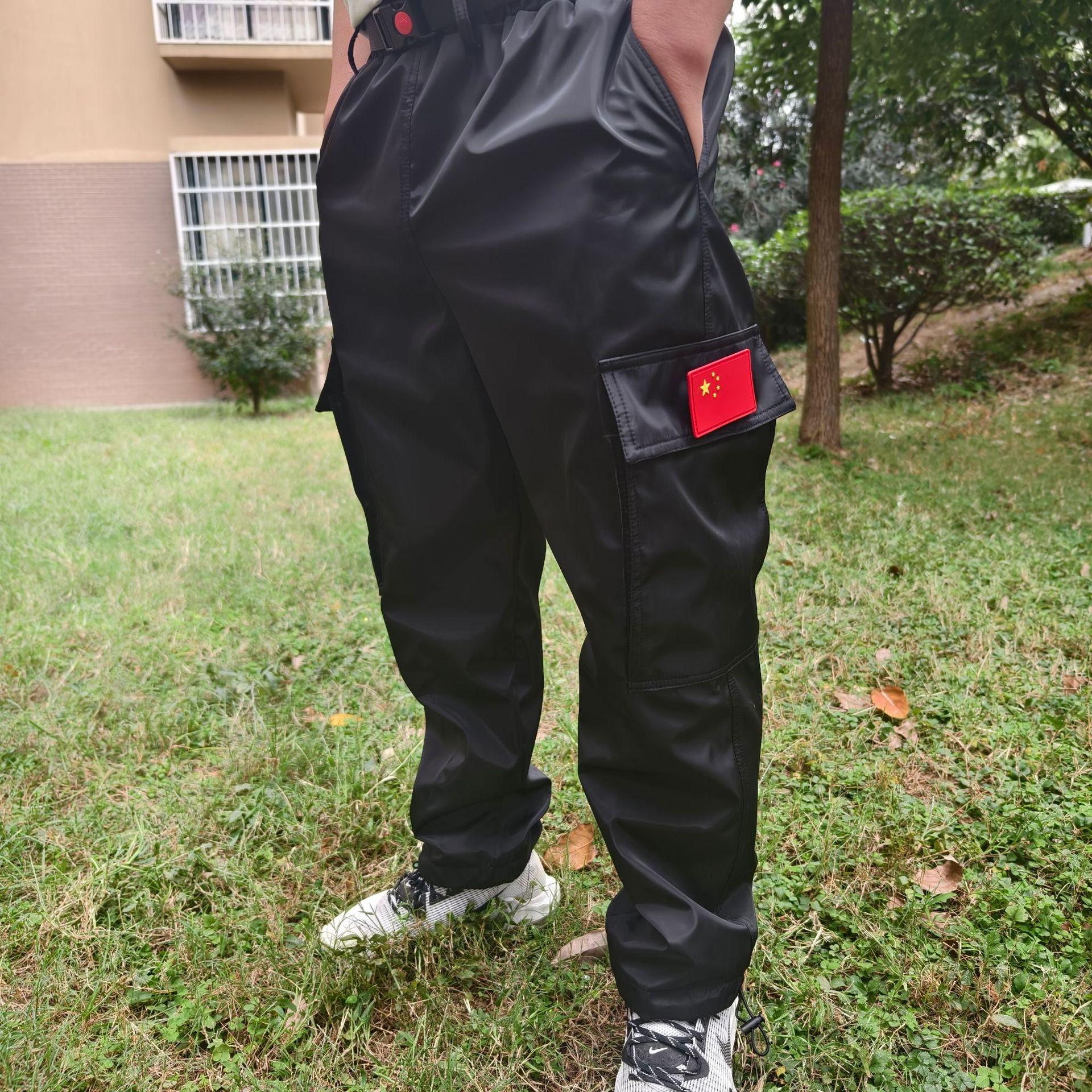 Hundetrainer K9 Nationalflagge Arbeit kratzfeste Hose Hundetrainingsweste Kleidung Outdoor Deutsche Pferdeausrüstung Trainingszubehör (as the picture,XXXL180-205 pounds)