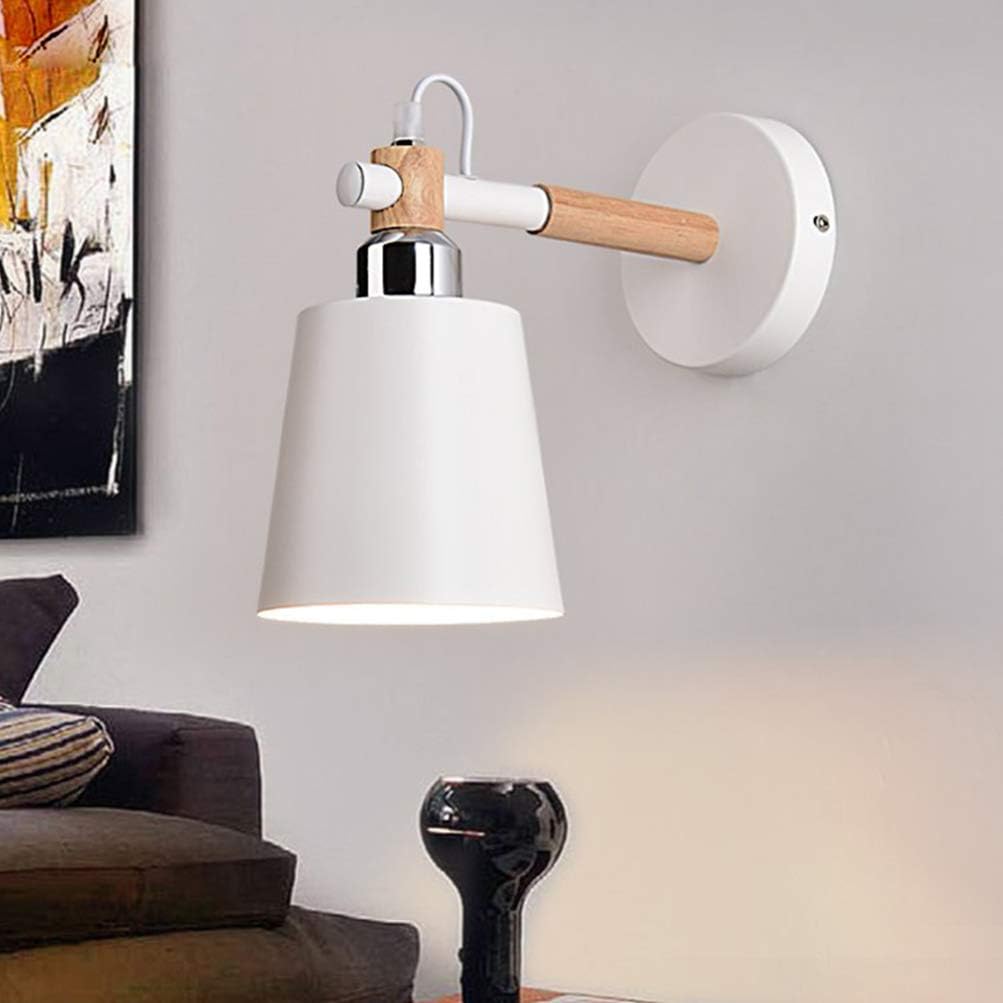 Uonlytech LED Wall Light Lamp Wall Sconce Simple Night Light for Home Bedroom Hotel Restaurant (Without Bulb)