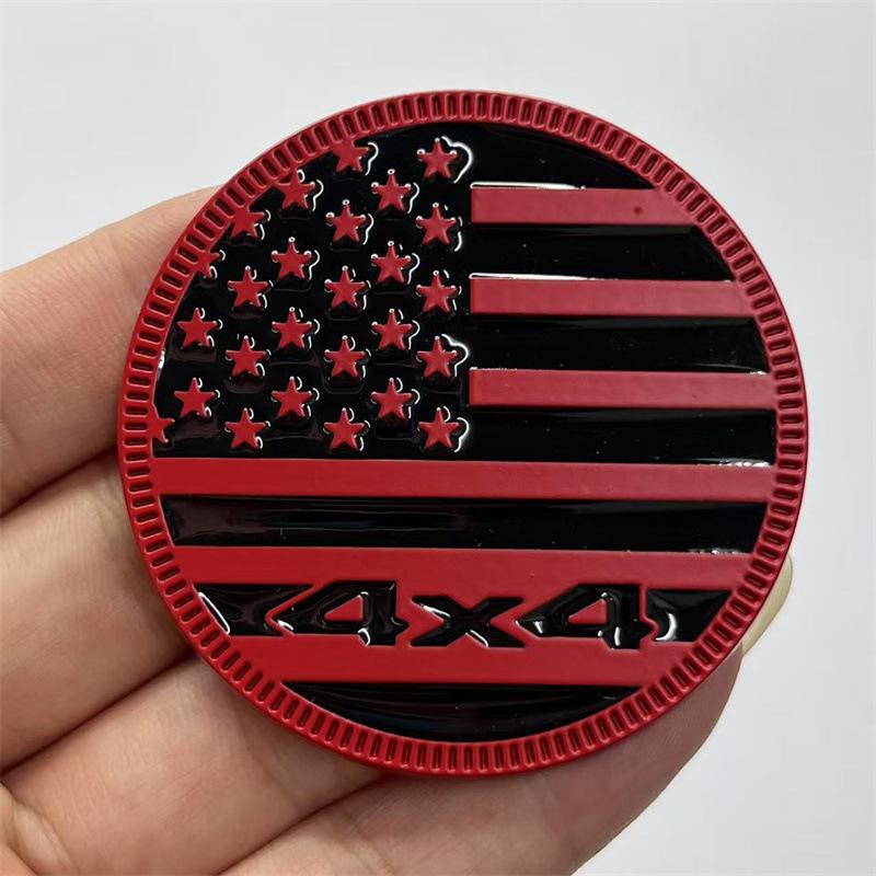 1pc 4x4 Round Emblem American Flag Badge Fit for Jeep Wrangler Grand Cherokee Liberty uy1