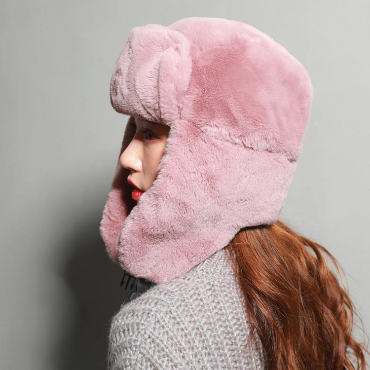 Unisex Cotton Ear Protection Hat Plush Warm Windproof Cycling Cap Cute Style Winter Wear