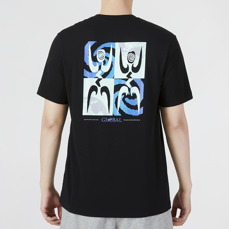 Nike Logo Print Casual Short Sleeve T-Shirt Men Tops Black DQ1070-010