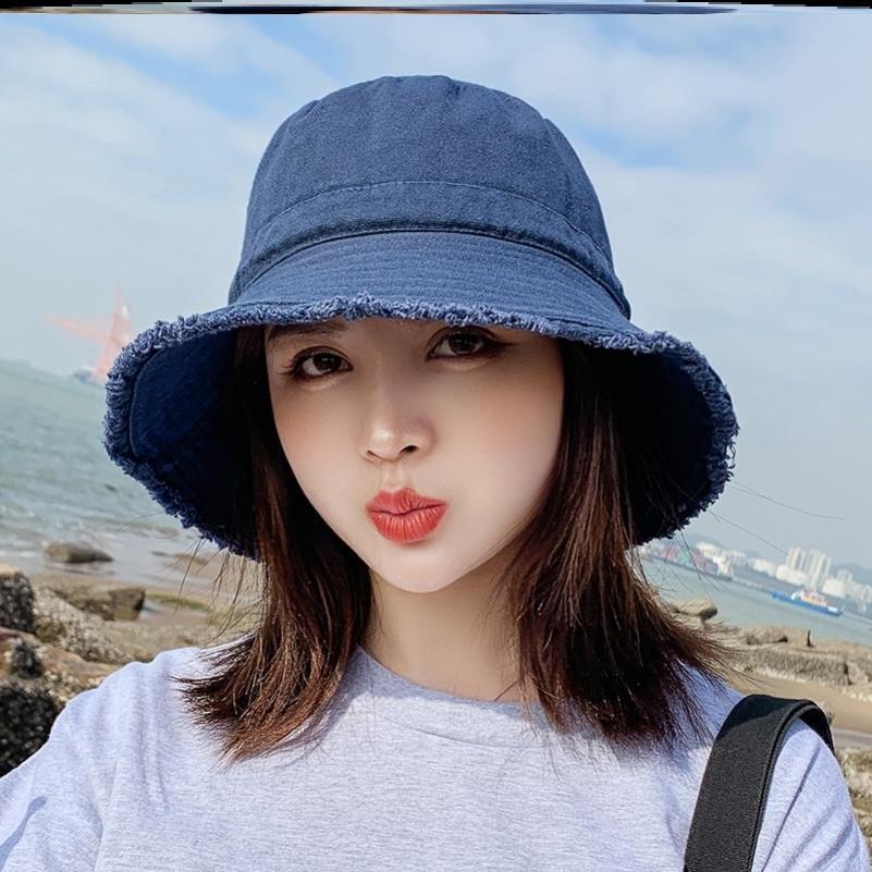 Retro Denim Fisherman Hat for Men and Women Summer Vintage Versatile Sun Hat Sun Protection Hat