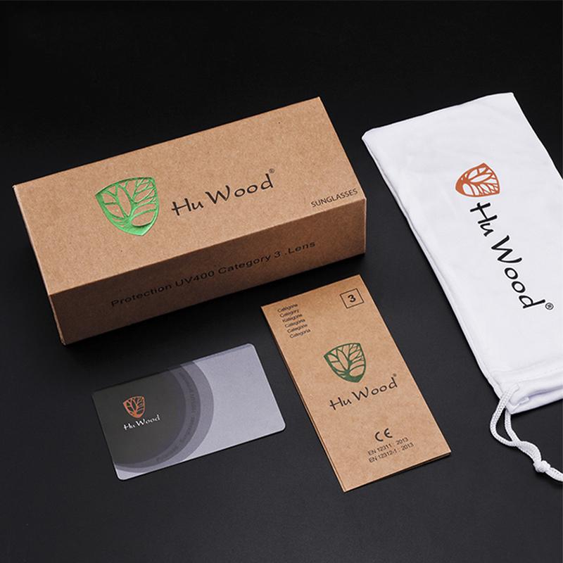HU WOOD Men Women Sunglasses Polarized Square Sun Glasses Wooden Driving oculos2