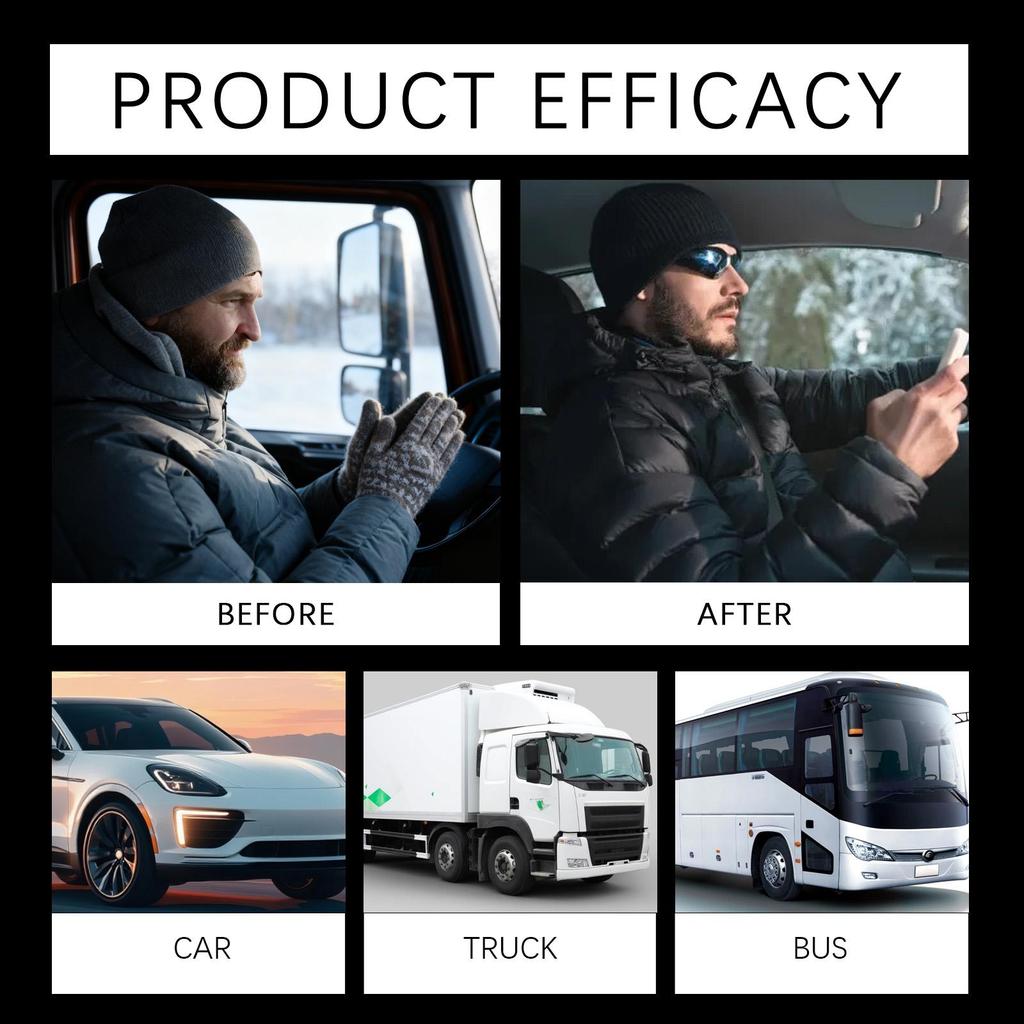 Hikmarion Car Mounted Heater/ Dual Function Defroster Defogger Fast Heating Auto Windshield Frost