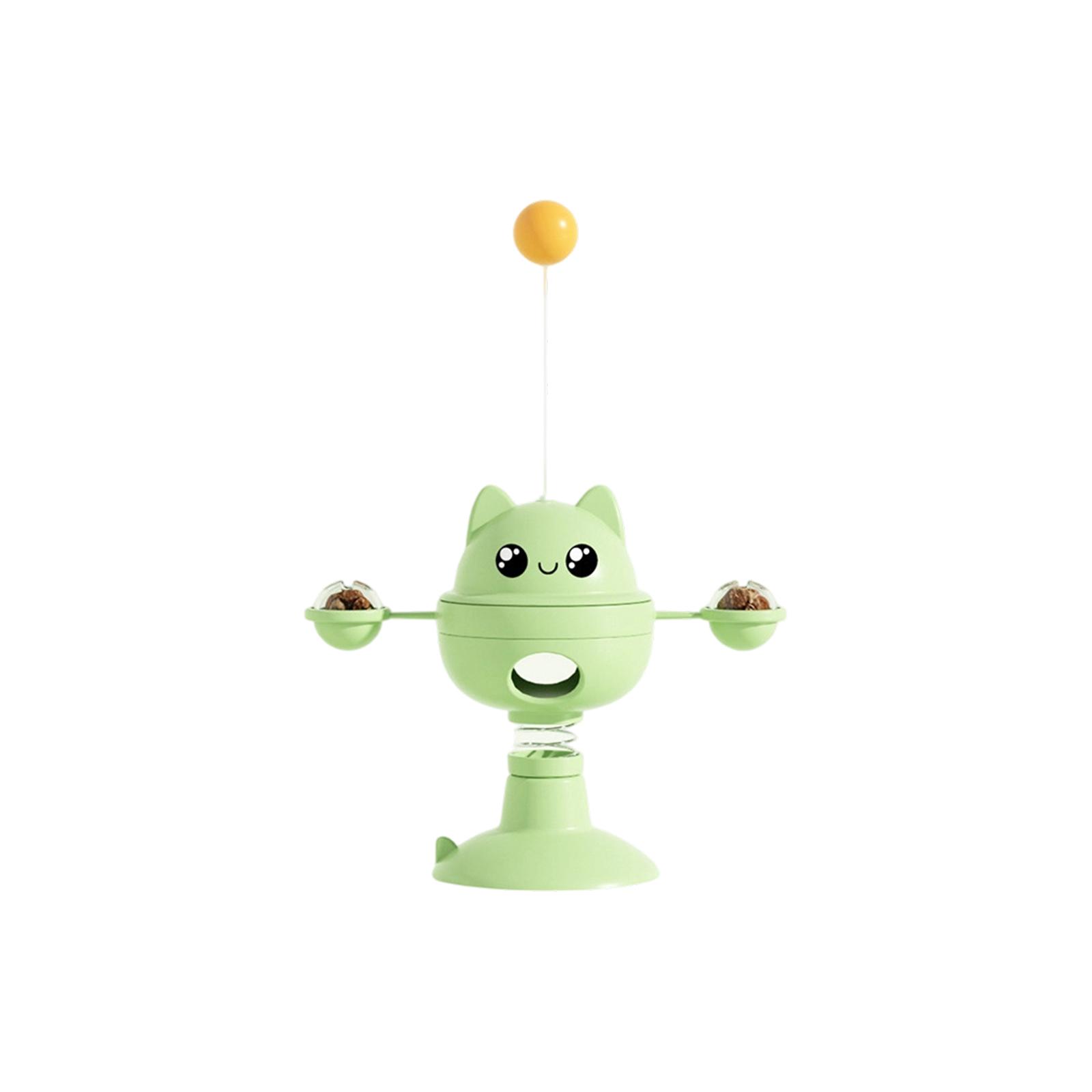 

Interactive Cat Toy with Suction Base and Spring Ball Puzzle Feeder for Mental Stimulation and Boredom Relief Durable Pet Toy for Cats One Size