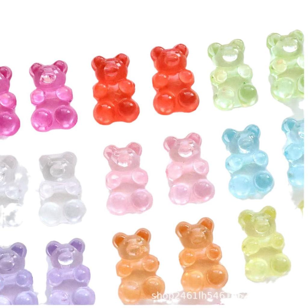 Colorful Mini Bear Beaded Phone Chain & Bracelet Accessories