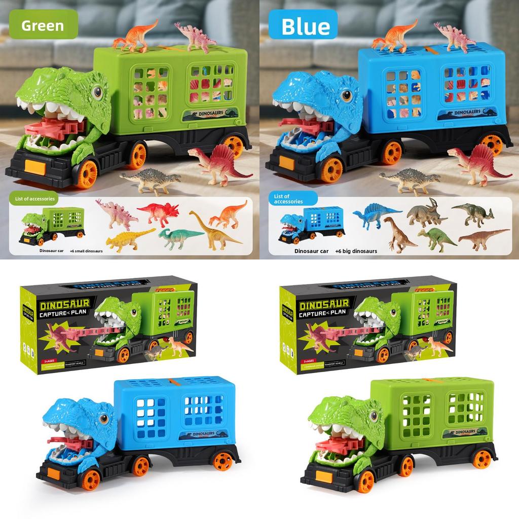 Dinosaur Storage Capture Car With Inertial Feature For Children Gift Educational