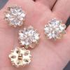 2pcs Diamond Embedded Decorative Buttons Metal Alloy Diamond Layered Buttons  Fur Coat Handmade DIY