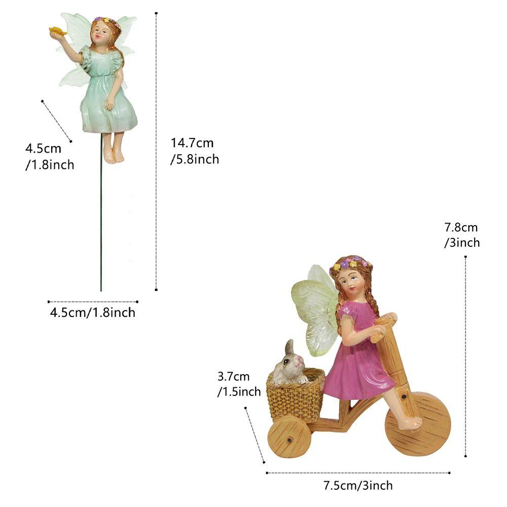 Cute Fairy Garden Figurines Creative Micro Landscape Crafts Miniature Sculptures  Flower Pot