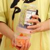 Portable Blender Double-layer PP Salad Cup with Fork Seal Washable Light Meal Scale Juice Cup  Large Capacity Fat Reducing Cup