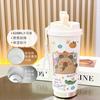 Cartoon Capybara Insulated Stainless Steel Mug High Quality Coffee Cup kapibara Portable Water Cup Vehicle-mounted Bottle