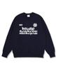 Wibelibellyu Melting Value Oversized Special Double-Sided Sweatshirt Navy