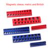 Magnetic Socket Organizer, 3 Piece Socket Holder Kit, for 1/2-inch, 3/8-inch, 1/4-inch Drive Holds 75 Sockets