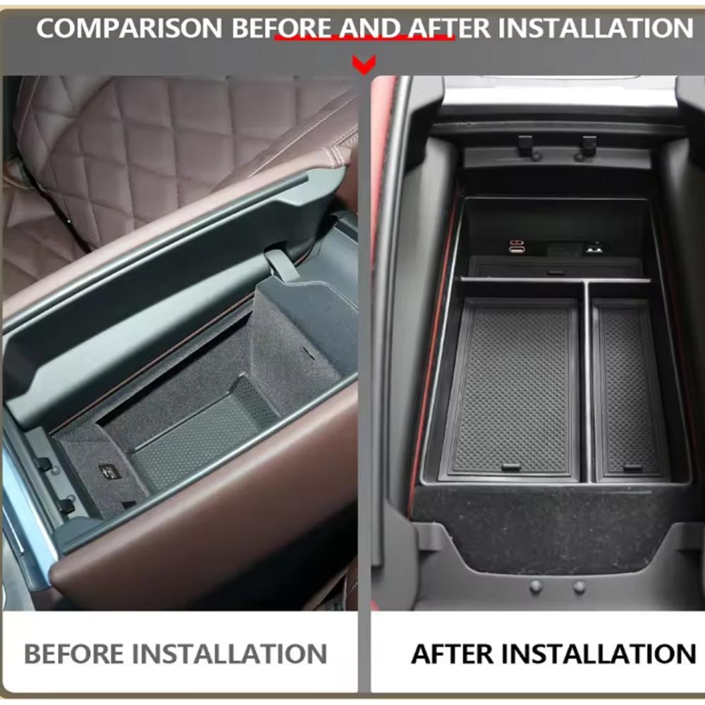 Armrest Storage Box For BMW X5 G05 X6 G06 2020-2026 X7 G07 2019-2026 Car Center Console Organizer Accessories
