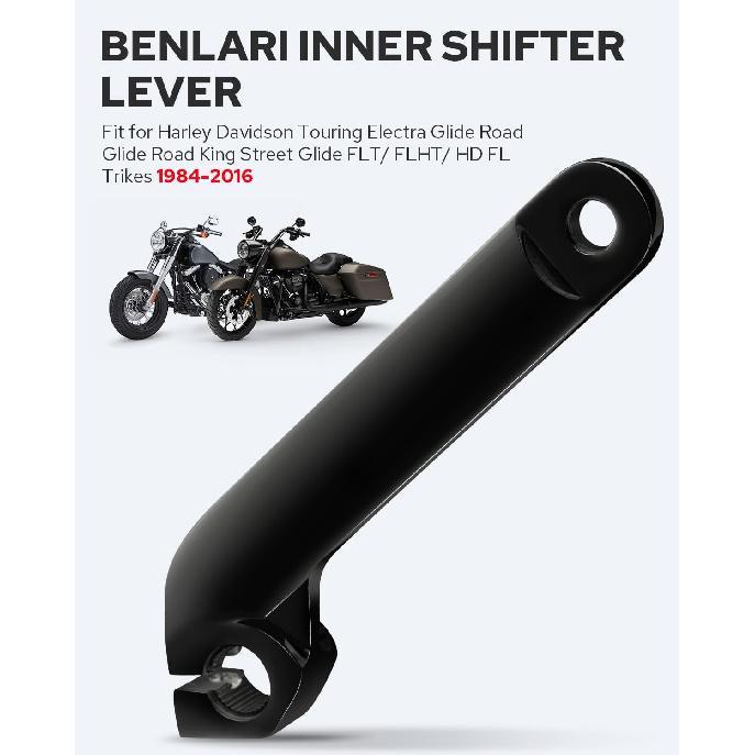 Benlari Inner Shift Lever, 304 Stainless Steel Inner Shift Rod Lever Fit For Harley Davidson Touring Electra Glide Road Glide Road King Street Glide